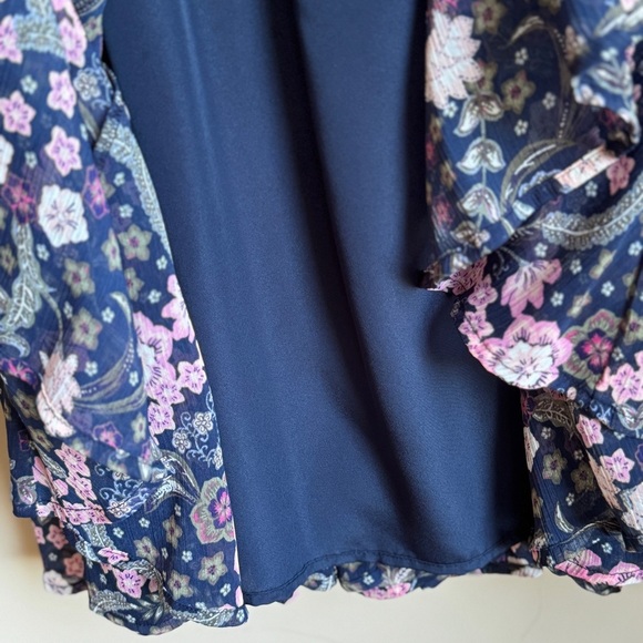 Ann Taylor LOFT Godet Flutter Maxi Skirt Size Large - Picture 3 of 6